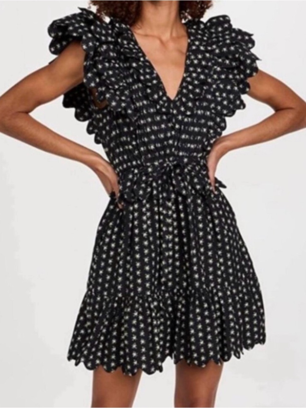 NWT SEA NY Pascala Print Flutter Dress SIZE 12